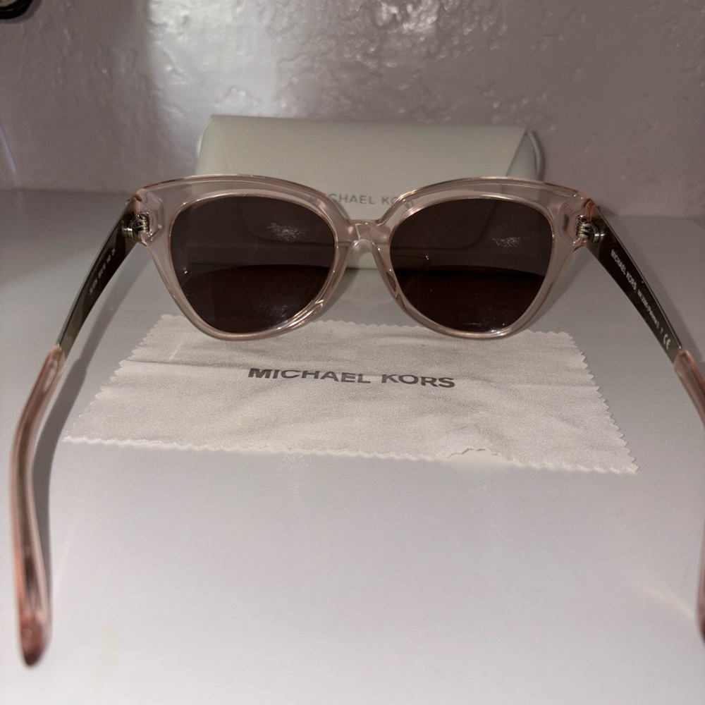 Michael Kors Pink Cat-Eye Sunglasses with Gradient Lenses - Picture 5 of 7